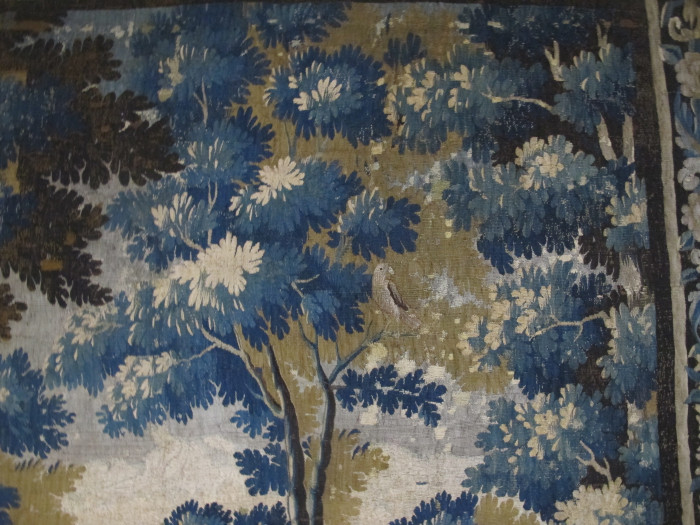 Flemish Wool and Silk Verdure Tapestry